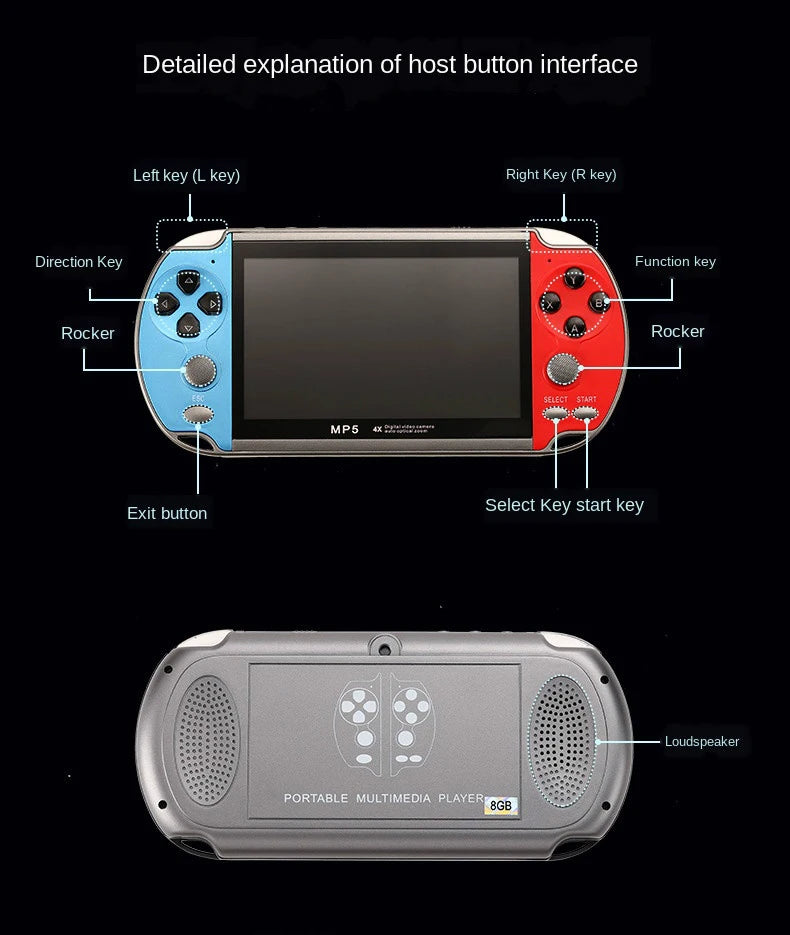 Retro Video Game Console Portable Handheld Gaming Video Game Machine Mini Arcade Player Emulator Smart Gamepad Portable Retrogame