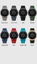 NAVIFORCE NF7117 Sports Watch for Men 5ATM Waterproof Multifunction Electronic Watch Men's LCD Digital Wristwatch