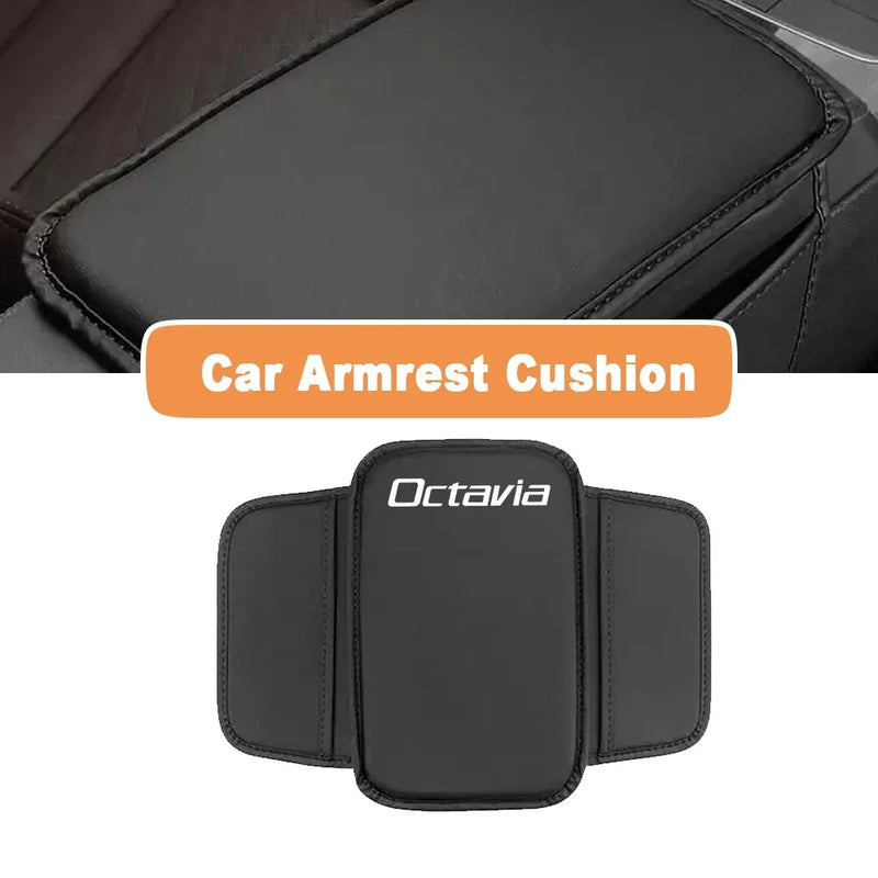 Car Armrest Pad Center Console Arm Rest Box Cover Protective Mat For Skoda Octavia Car Interior Accessories