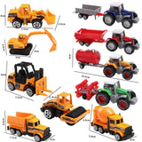 1pc Children Kids Alloy Tractor Dump Truck Educational Toy Tractor Toy Model Car Toys Farmer Vehicle Engineering Car Model