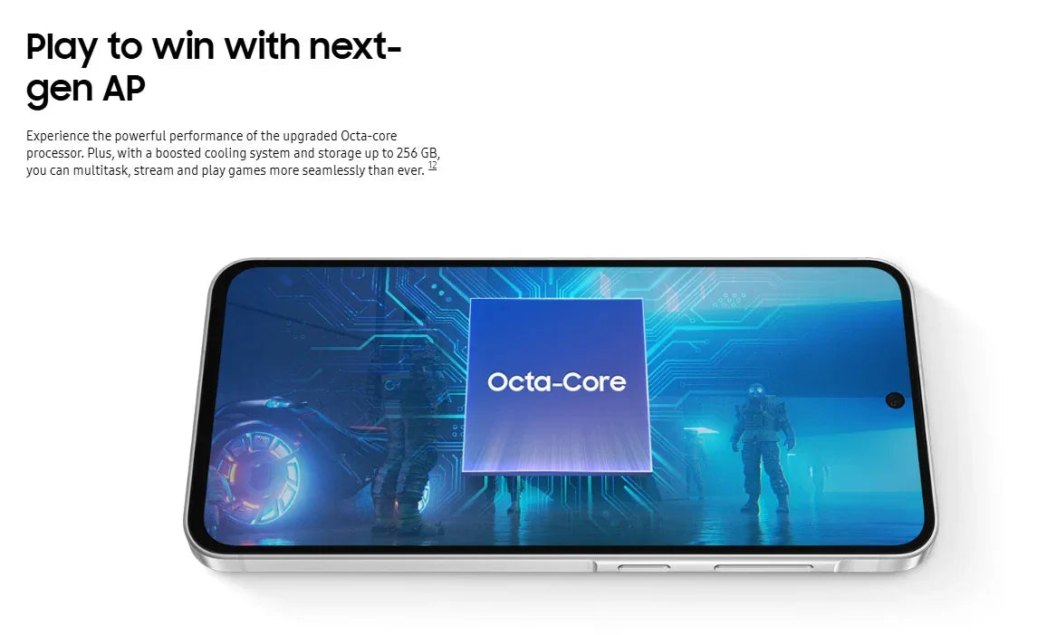 Samsung Galaxy A56 5G Smartphone Middle East Version Exynos 1580, 6.7" Super AMOLED Display, 120Hz, 50MP, 5000 mAh, NFC, IP67, N