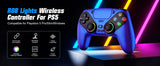 Controller For Playstation 5 PS5/PS5 Pro/Slim/PC Gamepads W/Hall Effect RGB Wireless Game Control Joystick Marco/Turbo Program