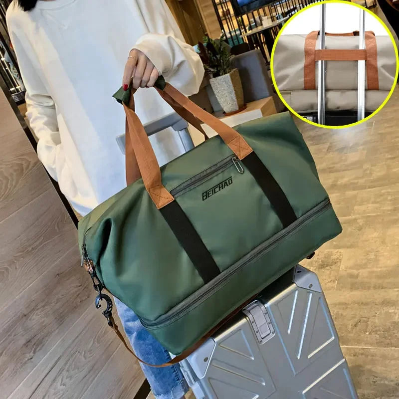 Bolsa de gimnasio de viaje, equipaje de corta distancia, bolsas de fitness portátiles, bandolera, bolso de pecho, bolso de mano, bolso de mano, bolso de fin de semana