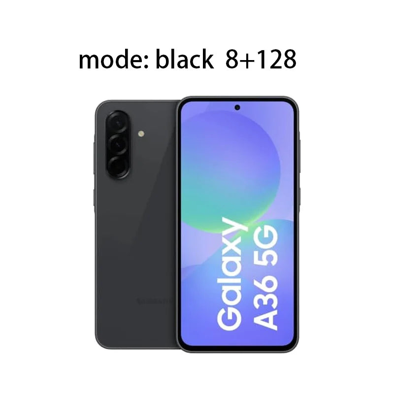 Samsung galaxy a36 5g - 8gb + 128gb 50mp camera 6.7" screen eu version samsung wallet slim glass back 5000mah battery IP67