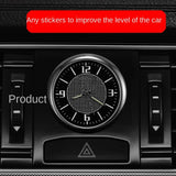 Car Clock Luminous Mini Automobiles Internal Stick-On Digital Watch Mechanics Quartz Clocks Auto Ornament 40mm 43mm