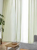 Spring and summer Japanese matcha, green cotton and linen curtains sheer curtains, opaque curtains, luxurious linen for bedrooms