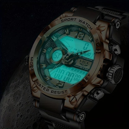 Men Military Digital Waterproof Wristwatch LED Quartz Clock Sport Watch