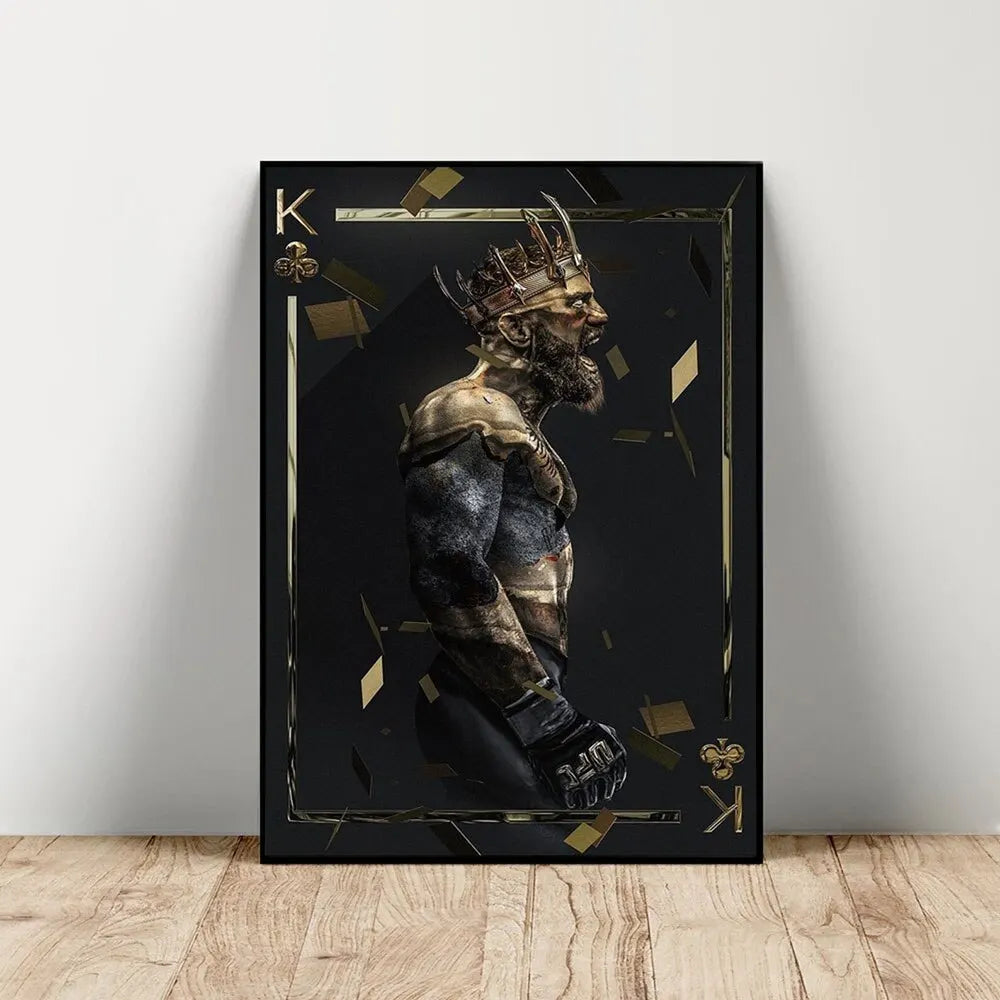 Motivational Conor McGregor Boxing Canvas Print  Professional Boxer Poster Wall Art for Gym Home  Office Decor