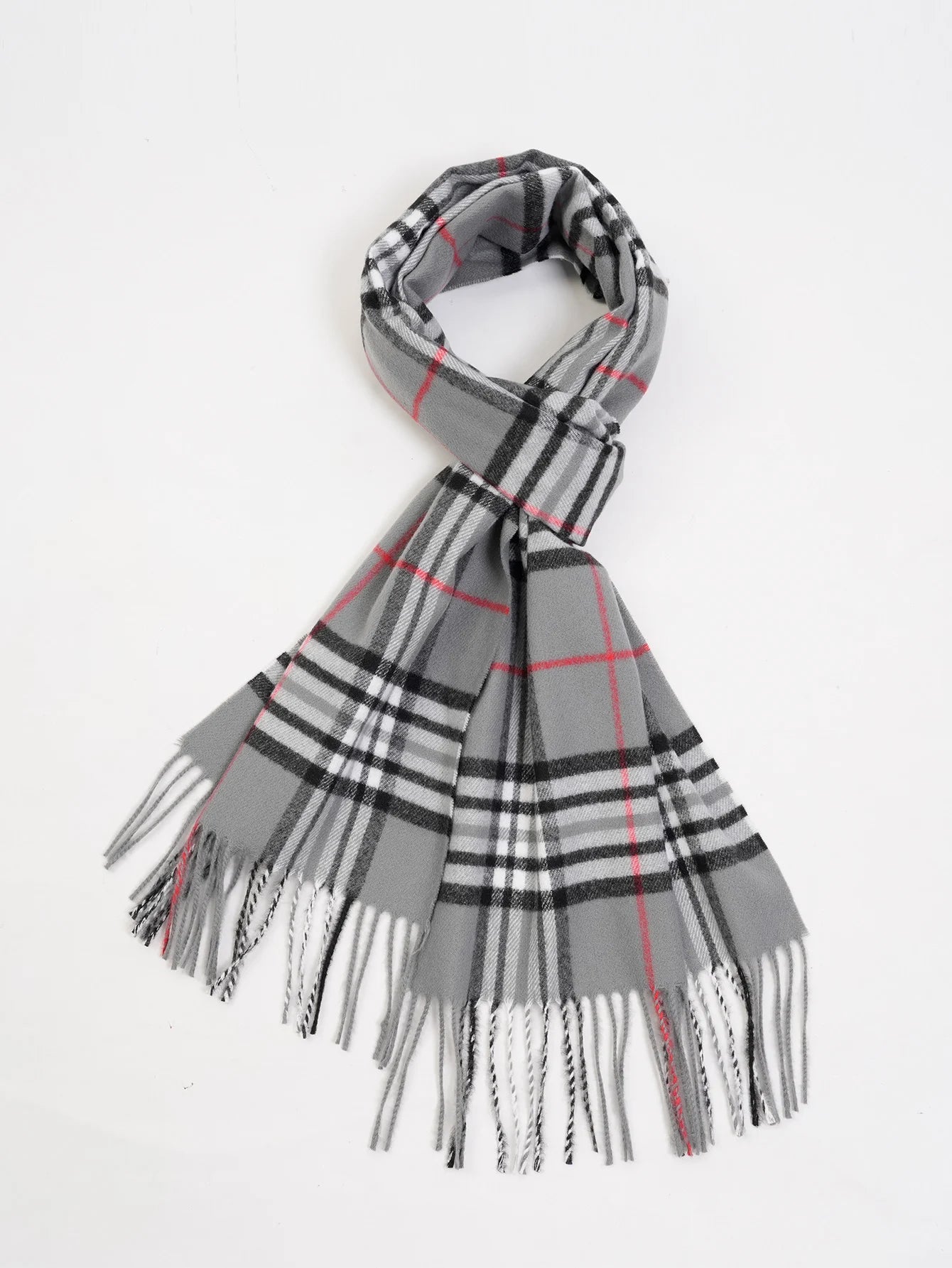 Bufanda tipo chal para hombre con tacto de cachemira cálido a cuadros de Edimburgo, bufanda a cuadros escoceses de estilo preppy