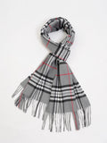 Bufanda tipo chal para hombre con tacto de cachemira cálido a cuadros de Edimburgo, bufanda a cuadros escoceses de estilo preppy