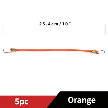 5/10PCS Elastic Luggage Strap with Fixed Socket Small Hook 4mm Latex Mini Rope for Camping Fixed Elastic Cord Accessory