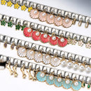 URING New Italian Charm Bracelet Pendant Series Shell Imitation Pearl Heart Personalized Assembly Chain Y2k DIY Making Jewelry