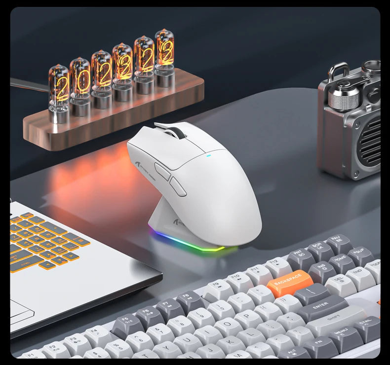 Attack Shark X11 Wireless Mouse Paw3311 22000DPI Buletooth Three Mode Rgb Charging Dock Lightweight Game E-Sports Mouse Laptop