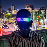 Capacete Cyberpunk com LED – Máscara para Festas, Halloween, Natal e Cosplay – Presente para Adultos