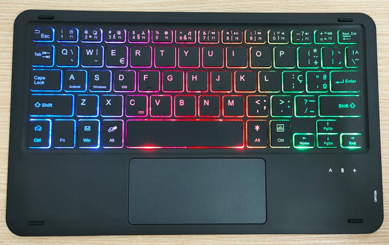 Bluetooth Keyboard Case For Xiaomi Pad 7 7 Pro 11.2 Trackpad Tablet Case Russian Arabic Hebrew Spanish Korean French Keyboard