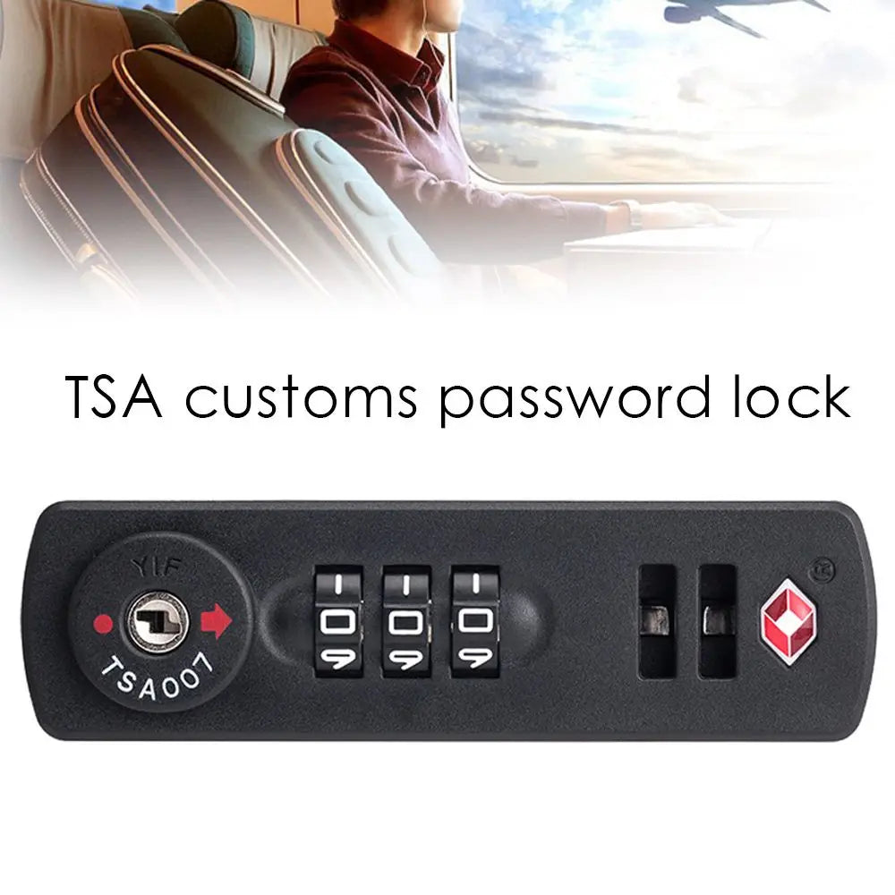 Padlock Luggage Weatherproof Anti-theft Safely Code Lock TSA Customs Lock 3 Digit Combination Lock TSA21123 Password Lock