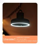 2024 New Portable Tripod Camping Fan 10000mAh USB Rechargeable Multifunctional Mini Outdoor Tent Wireless Ceiling Electric Fan