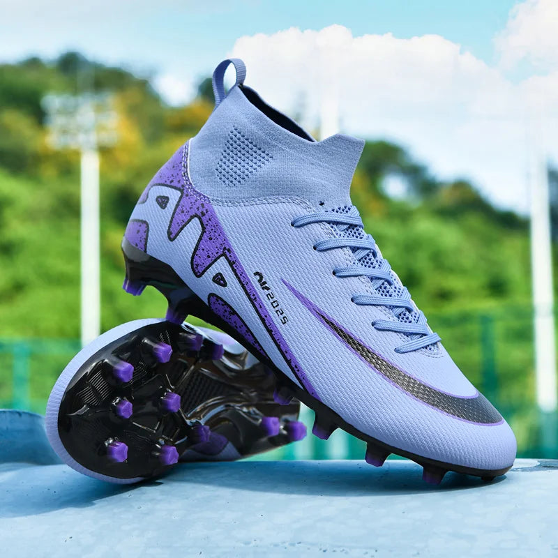 Nuevas botas de fútbol para exteriores para hombre, botas de fútbol con clavos largos para adultos y niños, calzado deportivo de entrenamiento, zapatillas antideslizantes de entrenamiento unisex