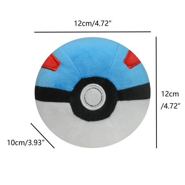 Ultra Pokémon Ball Plush Toys, Master Ball, Big Ball, Plush Animals, Cartoon Backpack, Toy Pendant Decoration, Birthday
