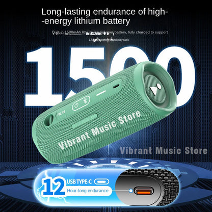 FLIP6 Wireless Bluetooth Speaker, Outdoor Riding Waterproof Subwoofer, AUX Audio Input, TF Card Playback, MP3 Music Player