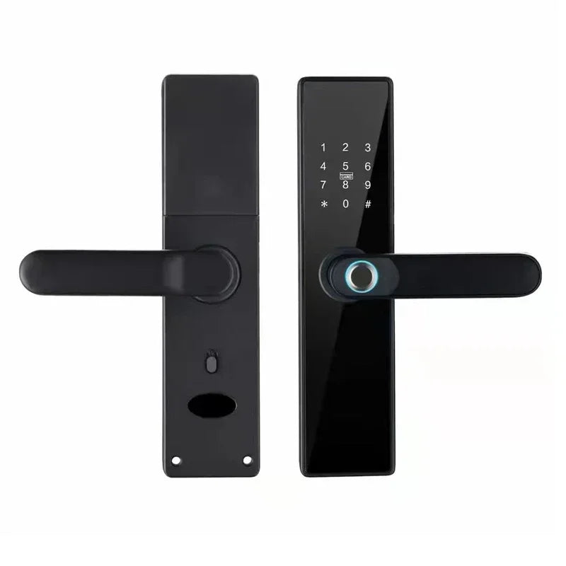 H4 Tuya Electronic Lock Wifi Smart Door Lock Fingerprint Lock Password IC Card Key USB Charge For Smart Home