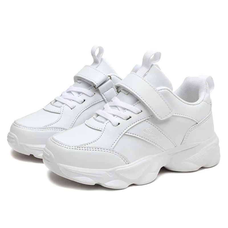 Children's Fashion Sports Shoes Breathable Student Black School Walking Shoes Anti-skid Boys & Girls Casual Running Sneaker