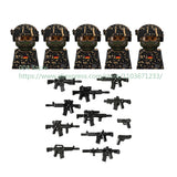 Military Special Forces Action Figure Building Blocks Ghillie Suit Weapons Sniper SWAT Ghost KSK Police Bandit Boy Toy Gift F029