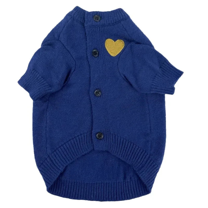 Adorable Knit Sweater Dog Cat Autumn/winter Fashionable Warm Protective Clothing Pet Coats Jackets Trendy Brand In Stock