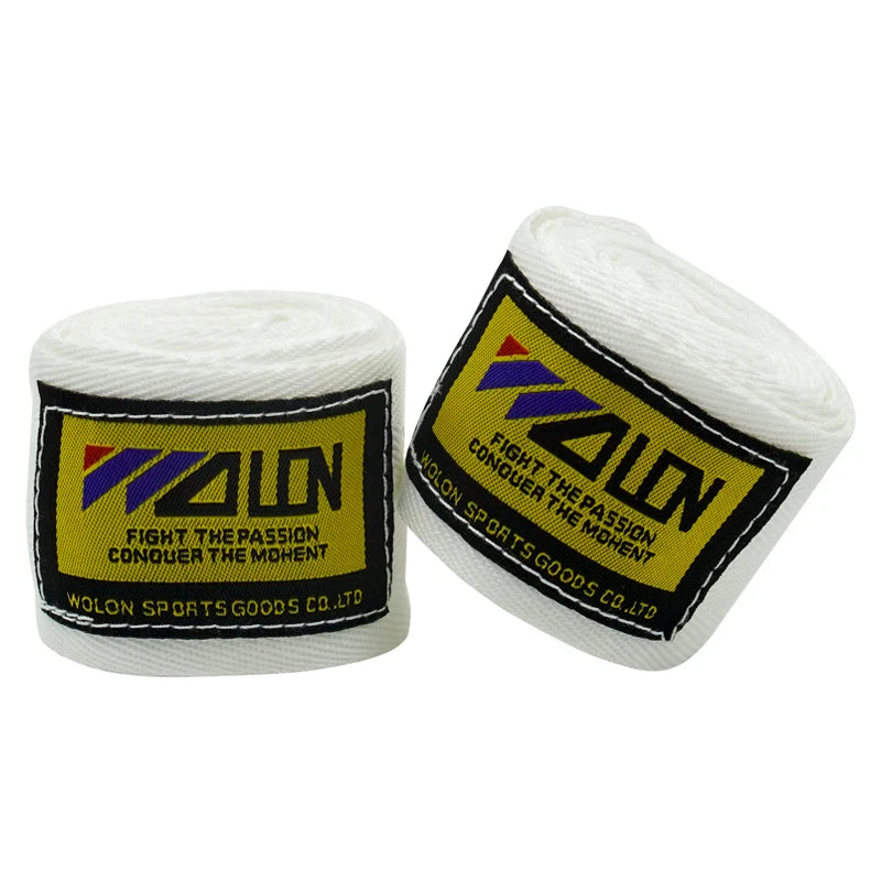 2PCS 1.5/2/3/5M Cotton Boxing Bandage Sports Strap Sanda Kick Boxing MMA Hand Gloves Protector Belt Boxing Sports Wraps Bandage