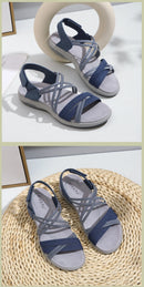 New 2025 Sports Sandals Rubber Velcro Large Size Women's Shoes Casual Comfortable Breathable Simple Summer Middle-Aged People