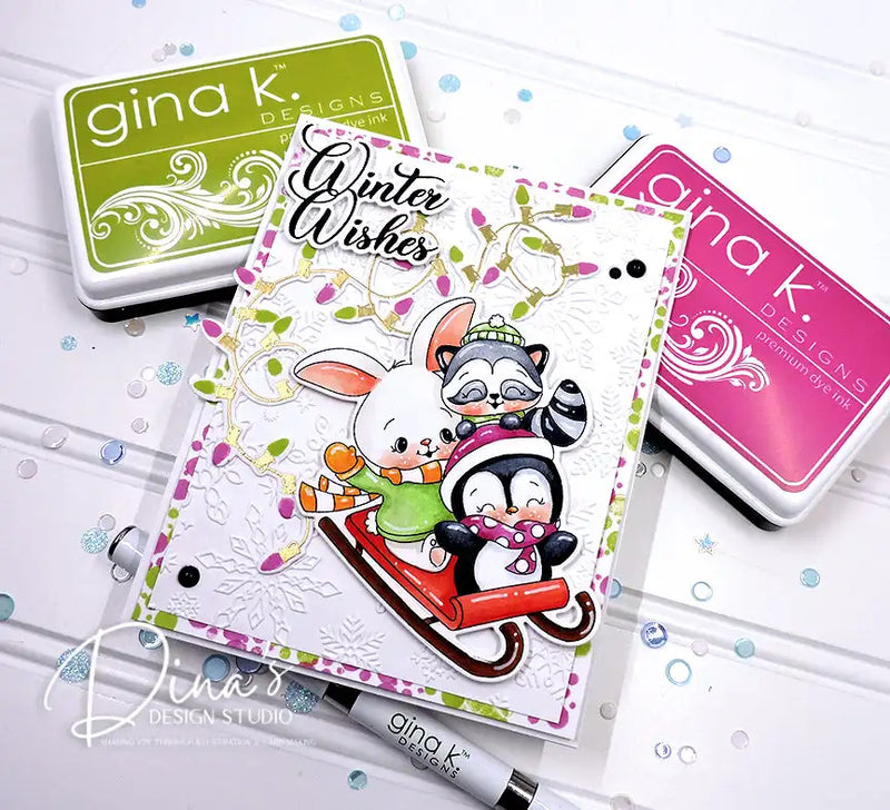 Snowy Skaters Stamps 2025 New Metal Cutting Dies For DIY Scrapbooking Crafts Maker Photo Album Template Handmade Decoration