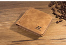 Men's Wallet Leather Billfold Slim Hipster Cowhide Credit Card/ID Holders Inserts Coin Purses Luxury Business Foldable Wallet