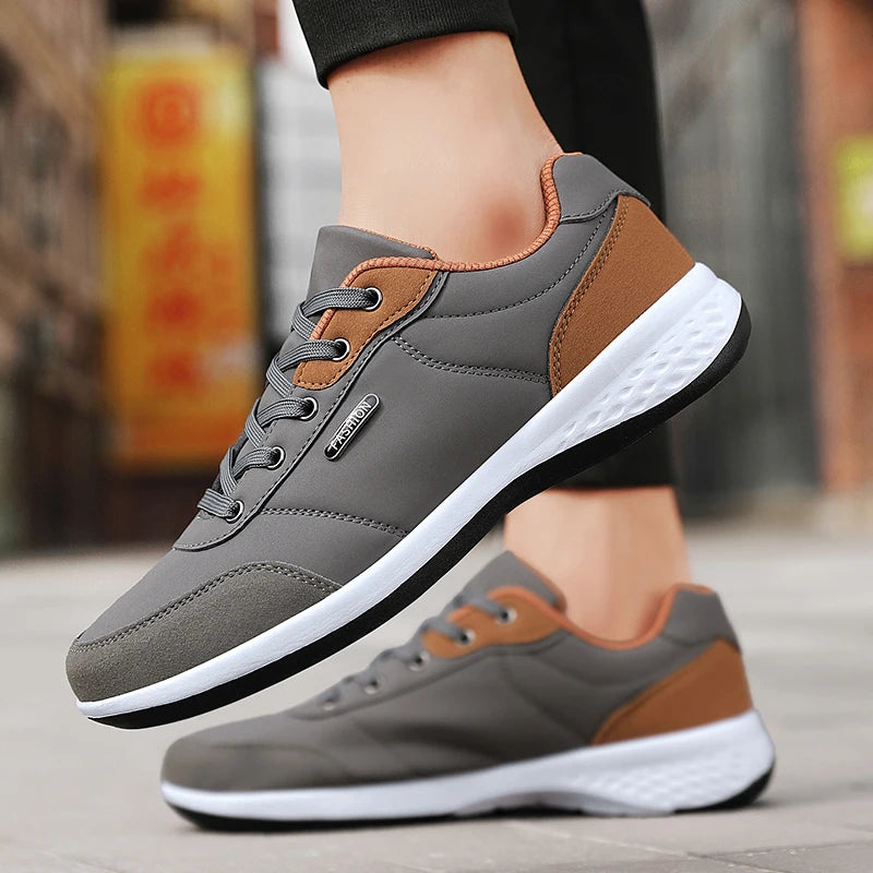 New Balance Men's Leather Shoes Sneaker Trend Sport Shoes Breathable Men's Sneakers Non-slip Footwear Holiday Shoes for Men