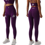 RUNNING KAKA Pantalones de yoga para mujer Letras impresas Medias de cintura alta Levantador de glúteos Control de barriga Sentadillas Pilates Fitness Leggings de gimnasio