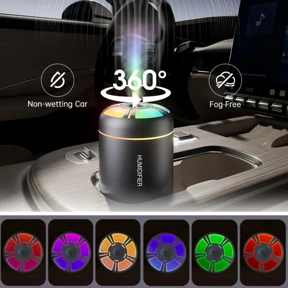 180ML Car Mini Aroma Diffuser Perfume Air Humidifier Essential Oil Purifier Aromatherapy Color Lights For Car Home Bedroom