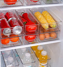 Transparent Refrigerator Storage Box Vegetable Fruit Organizer Fridge Clear Container for Kitchen Food Drinks Storage