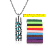 Stainless Steel Aromatherapy Necklace Diffuser Pendant Aroma Diffuser Locket Perfume Essential Oil Diffuser Pendant Necklace