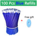 100 Blue Refills