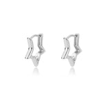 Heart Stainless Steel Earrings for Women Zircon Gold Color Hoop Earring Aesthetic Waterproof Ear Piercing Jewelry Accessories