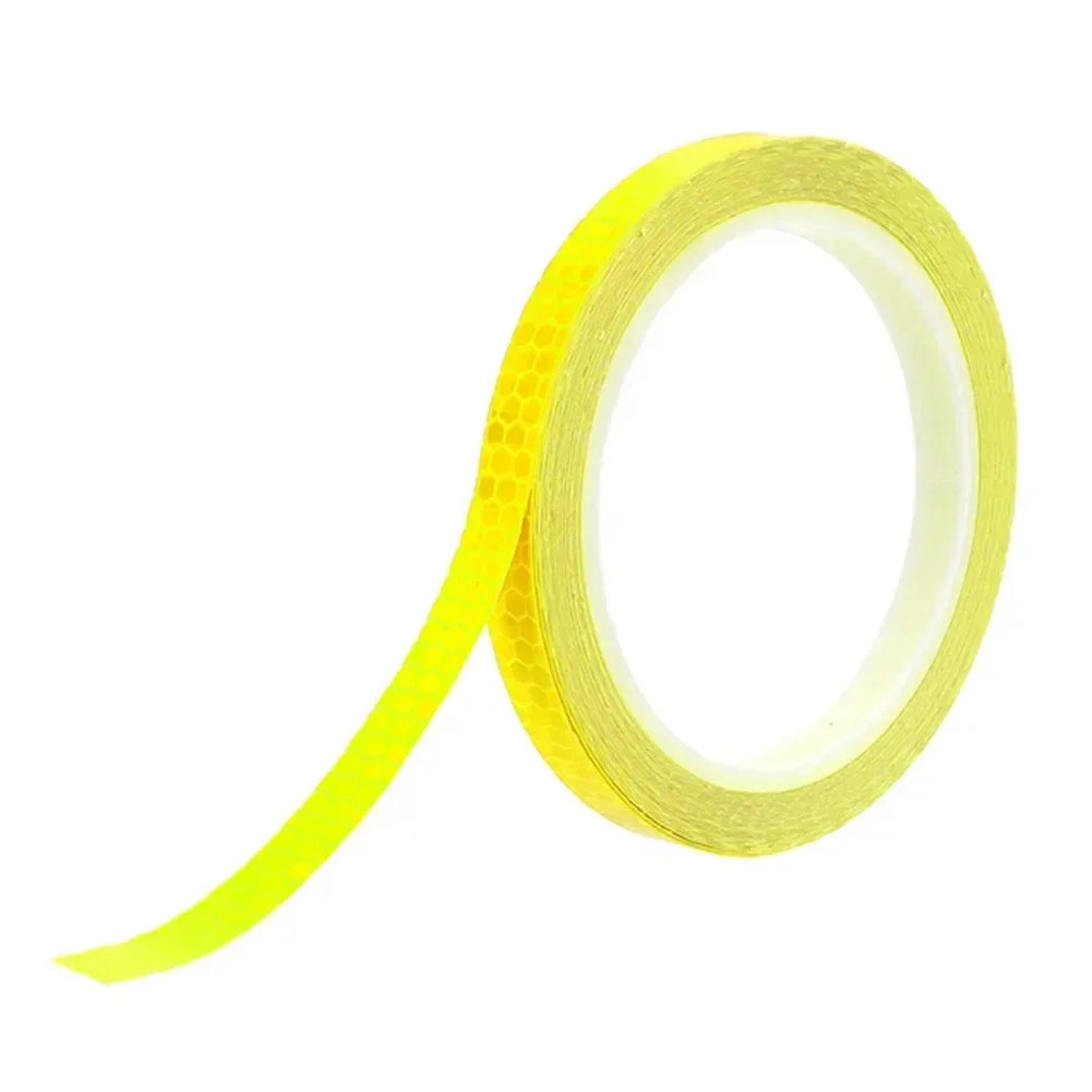 Cinta adhesiva para coche, ceja de PVC, 1 cm x 8 m, accesorios para bicicleta, pegatinas reflectantes de seguridad universales, nuevas y prácticas, oferta de 2024. 