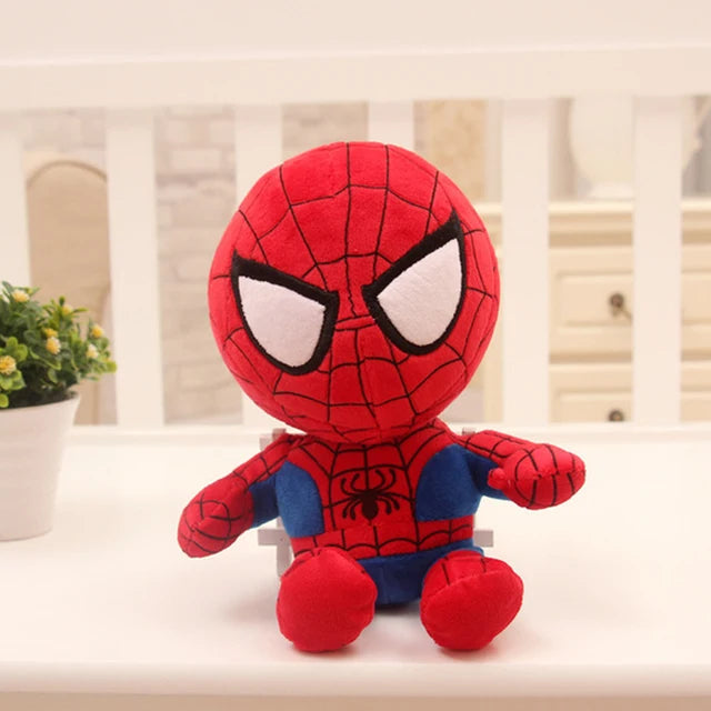 Marvel Avengers Plush Toys Kids Spider-Man Dolls Soft Stuffed Hero Captain America Iron Man Christmas Gifts 27-32cm 