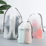 Clear Waterproof Travel Makeup Bag Cosmetic Organizer Drawstring Storage Bag Toiletry Bag
