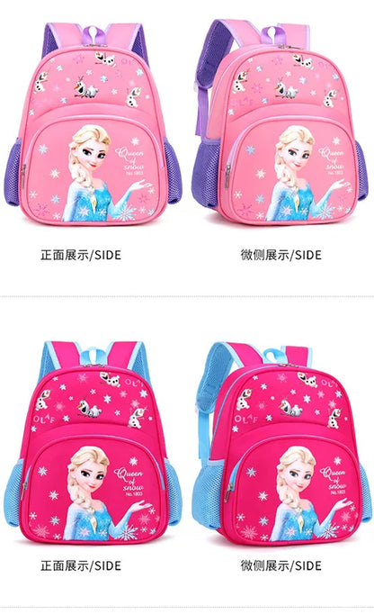 Nuevas mochilas Elsa para niñas de 3 a 7 años, de gran capacidad, impermeables, ligeras, cómodas y transpirables, protegen la columna vertebral.