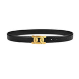 1Pc Women's Retro Belt, Alloy Buckle Fashion Casual Jeans Belt, High-End Long Skirt Pants Belt
