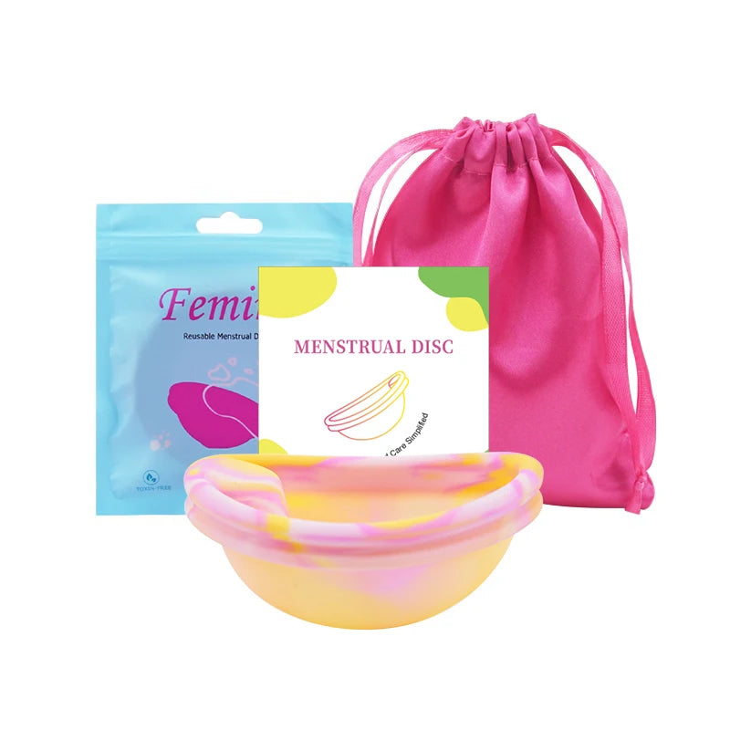 Silicone Menstrual Disc Cup Period Menstrual Collector Menstruation Menstrual Disk Women Health Care Feminine Hygiene Extra-Thin