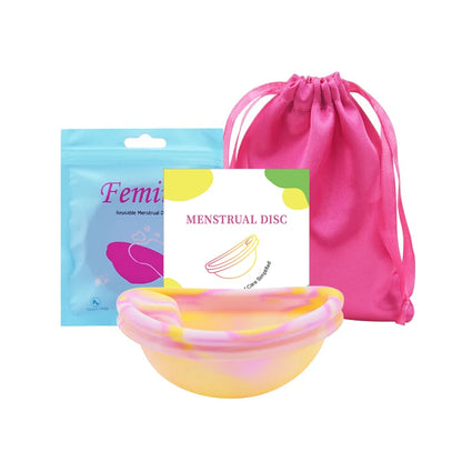 Silicone Menstrual Disc Cup Period Menstrual Collector Menstruation Menstrual Disk Women Health Care Feminine Hygiene Extra-Thin