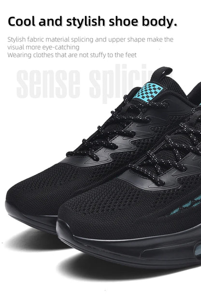 New Spring and Autumn Soft soled Running Men's Mesh Breathable Casual Sports Shoes Men's Coconut Trendy Shoes Men's Shoes