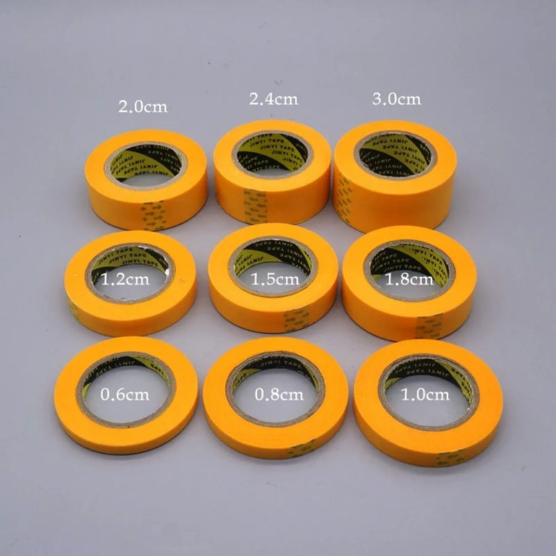 3/4/9 Rolls Model Masking Tape Fine Line DIY Cover Tape for Hobby Gundam Model Paint Tool 1/2/3/6/8/10/12/15/18/20/24/30mm