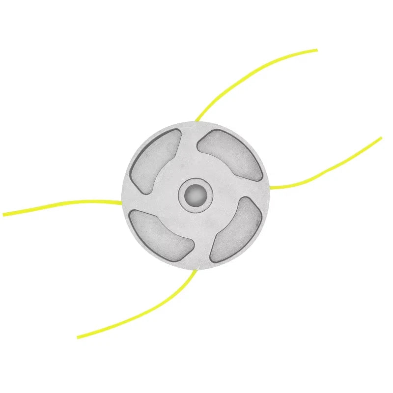 Universal Aluminum Trimmer Head with Four Trimmer Lines for Brush Cutter Grass Trimmer