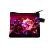 Carteira Portfel Men Wallet Women Cartera Mujer Female Short Cute Flower Zero Wallet Simple Fashion Card Bag Coin Purse Key Case